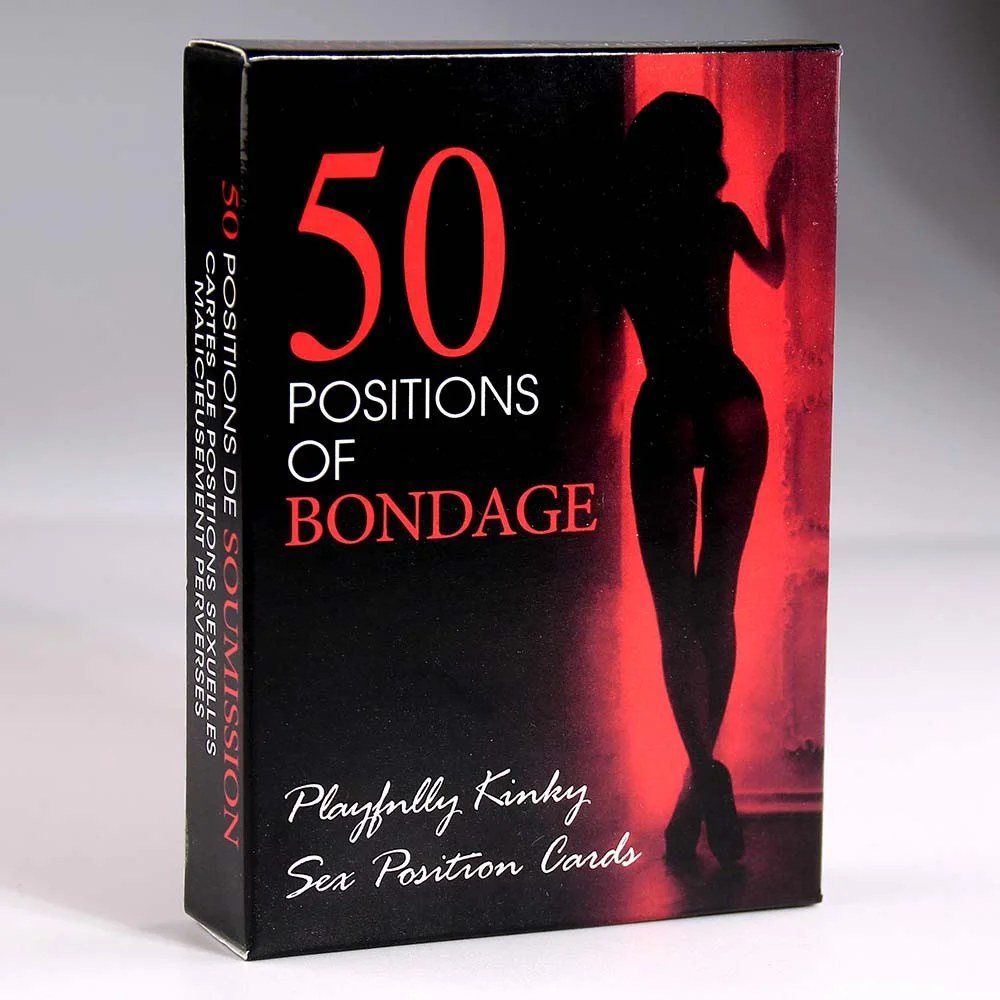 Bondage Card Game – 50 Positions for Couples – 9×6 cm illustrated cards