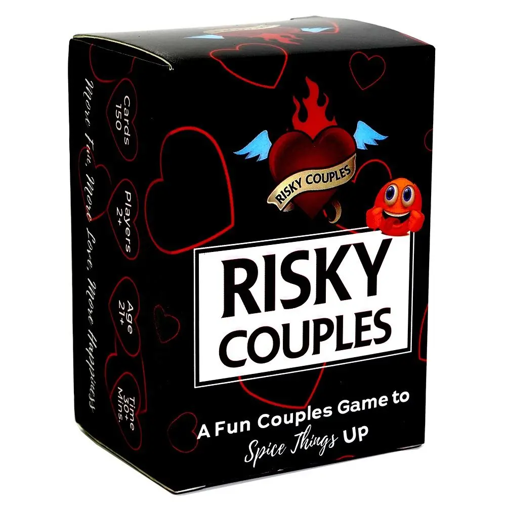 Risky Couples 150 Spicy Dares & Questions Game card deck for couples