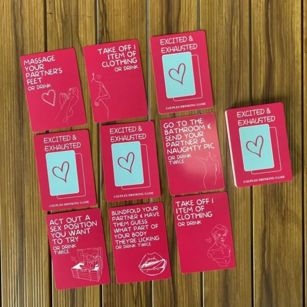 Drinking Series Drunk Card Couple Card for fun date night and relationship enhancement