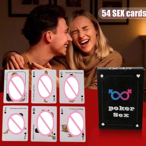 English Intimate Posture Poker Cards for couples – fun bedroom game for intimacy and playful interaction