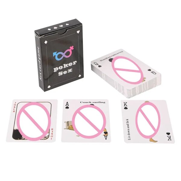 English Intimate Posture Poker Cards for couples – fun bedroom game for intimacy and playful interaction