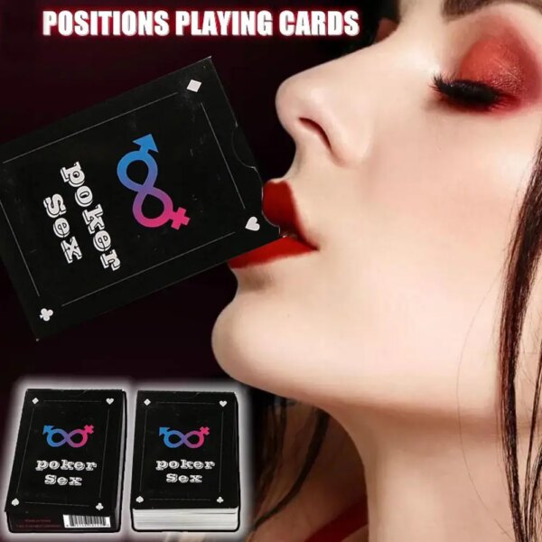 English Intimate Posture Poker Cards for couples – fun bedroom game for intimacy and playful interaction
