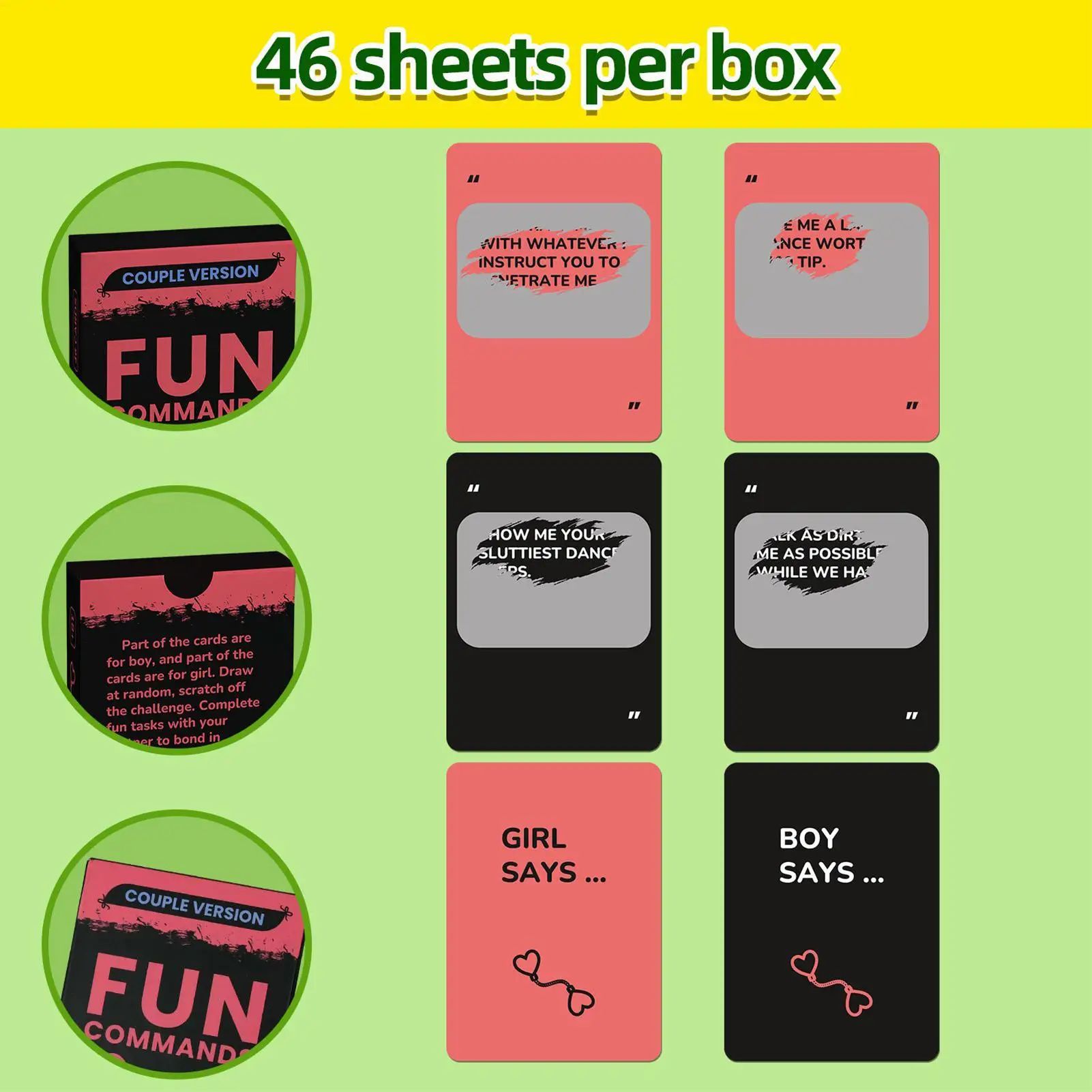 Couple Conversation Cards 46 Pieces – portable deck for dating, birthdays, weddings, and intimate fun