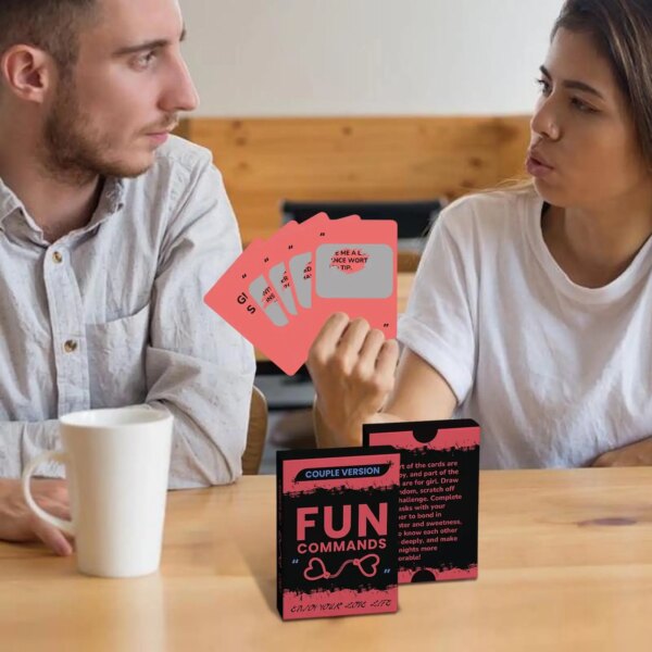 Couple Conversation Cards 46 Pieces – portable deck for dating, birthdays, weddings, and intimate fun