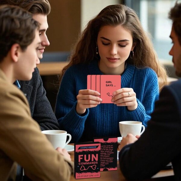 Couple Conversation Cards 46 Pieces – portable deck for dating, birthdays, weddings, and intimate fun
