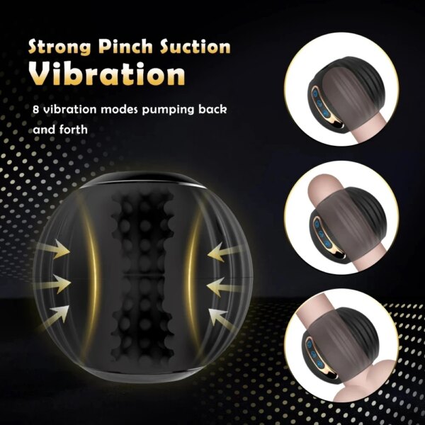 Automatic Male Masturbator Telescopic Cup with rotation and piston motion for men’s wellness and self-care