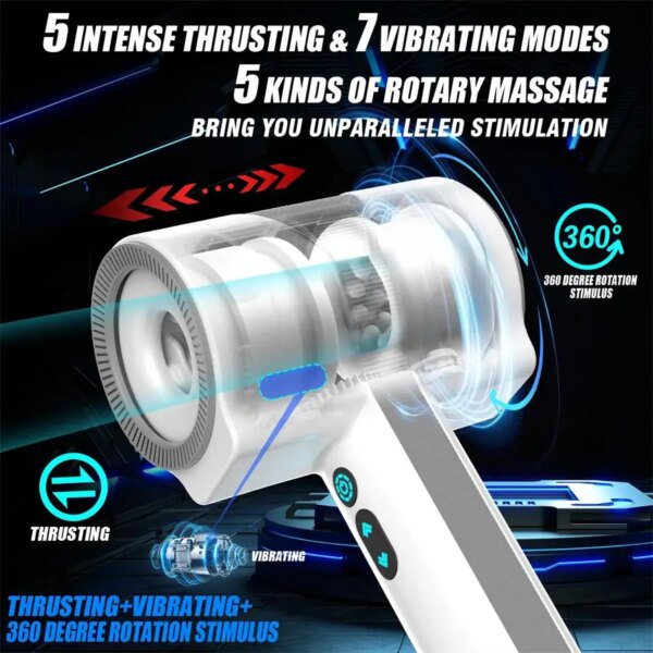 Male Masturbation Cup Automatic Sucking Vibrator for men – realistic oral and vaginal sensations