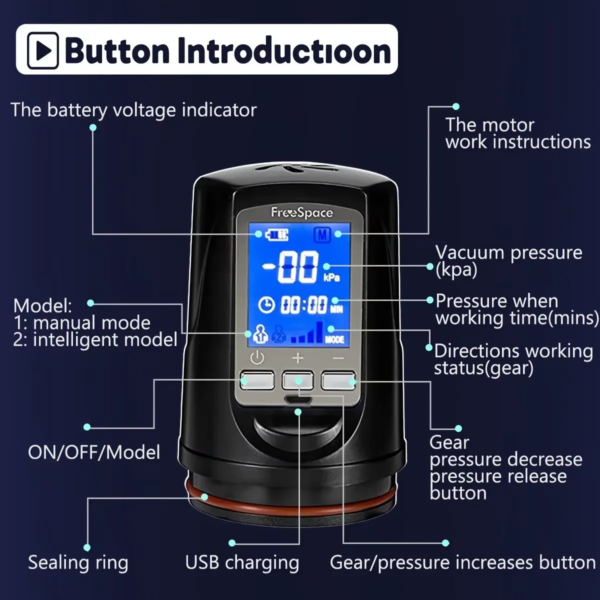 Automatic Electric Suck Penis Pump Trainer for Men’s Wellness