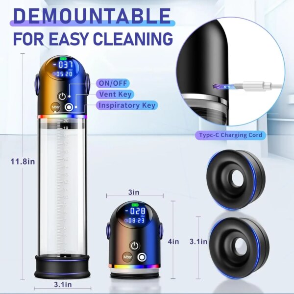 Electric Penis Pump – Automatic Men’s Wellness Extension & Training Device