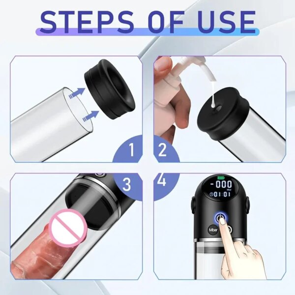 Electric Penis Pump – Automatic Men’s Wellness Extension & Training Device
