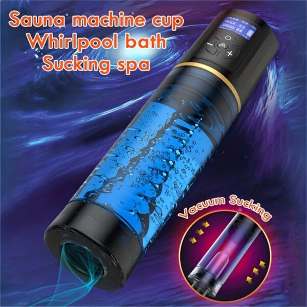 Electric Vacuum LED Penis Pump Trainer for men’s intimate wellness