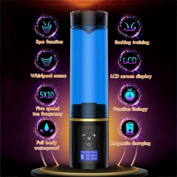 Electric Vacuum LED Penis Pump Trainer for men’s intimate wellness