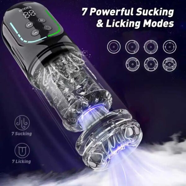 Telescopic Rotation Masturbator Cup for Men – automatic suction and rotation device