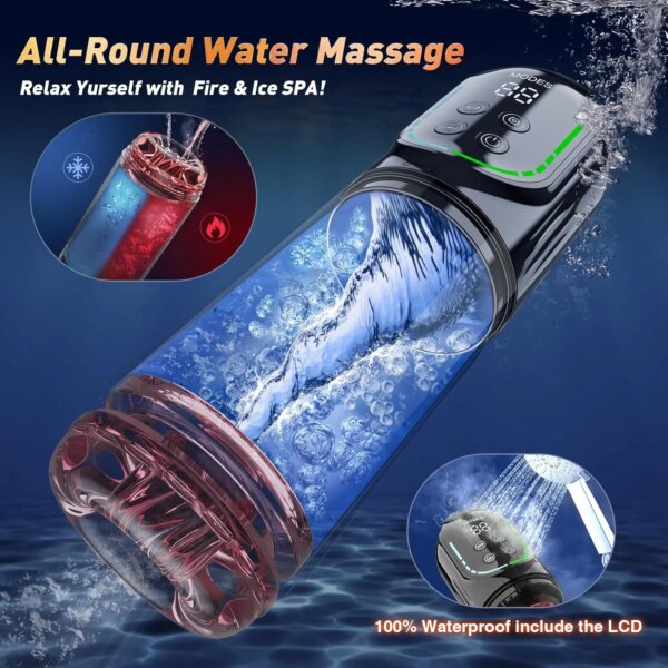 Telescopic Rotation Masturbator Cup for Men – automatic suction and rotation device