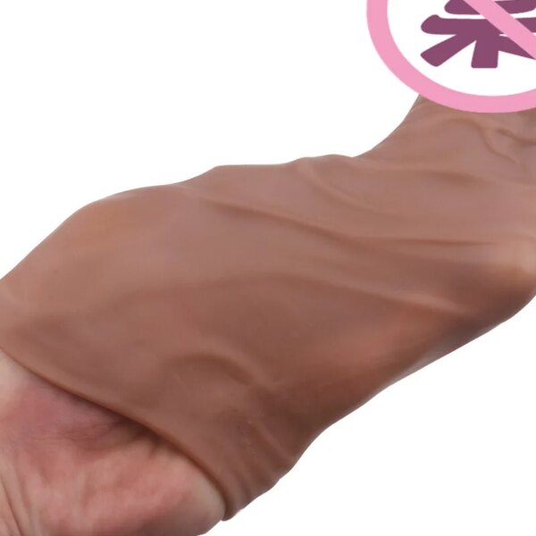 Realistic Penis Sleeve Extender in 14/16/20CM for intimacy enhancement