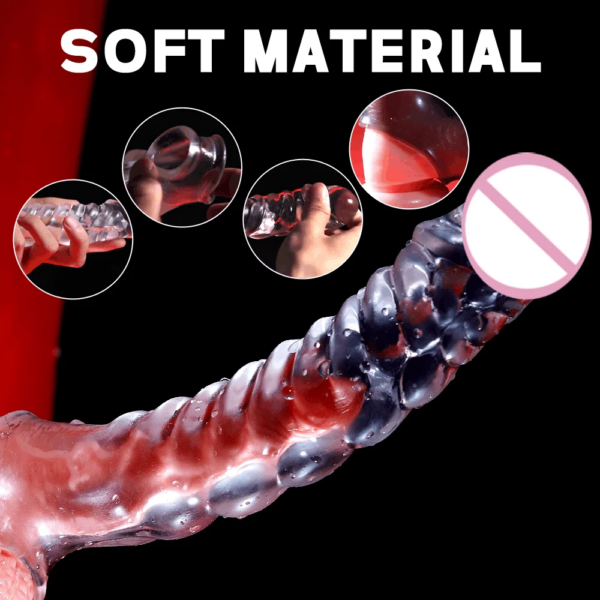 Vibrating Penis Sleeve for Men – flexible glans penis enlarger and delay ejaculation cock ring for couples