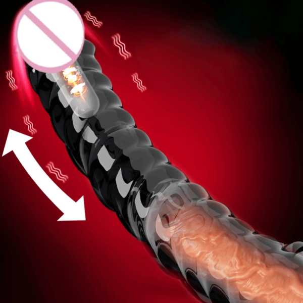 Vibrating Penis Sleeve for Men – flexible glans penis enlarger and delay ejaculation cock ring for couples