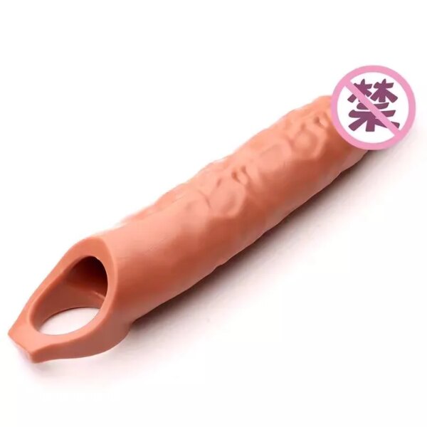 28cm Big Penis Sleeve Extender for Men – Increase Size & Delay Ejaculation