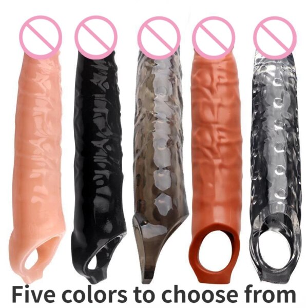 28cm Big Penis Sleeve Extender for Men – Increase Size & Delay Ejaculation