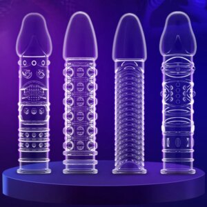 Male Penis Extension Sleeves reusable silicone cover for enhanced intimacy