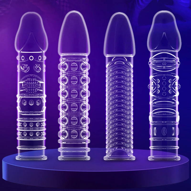 Male Penis Extension Sleeves reusable silicone cover for enhanced intimacy