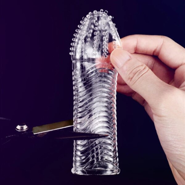 Male Penis Extension Sleeves reusable silicone cover for enhanced intimacy