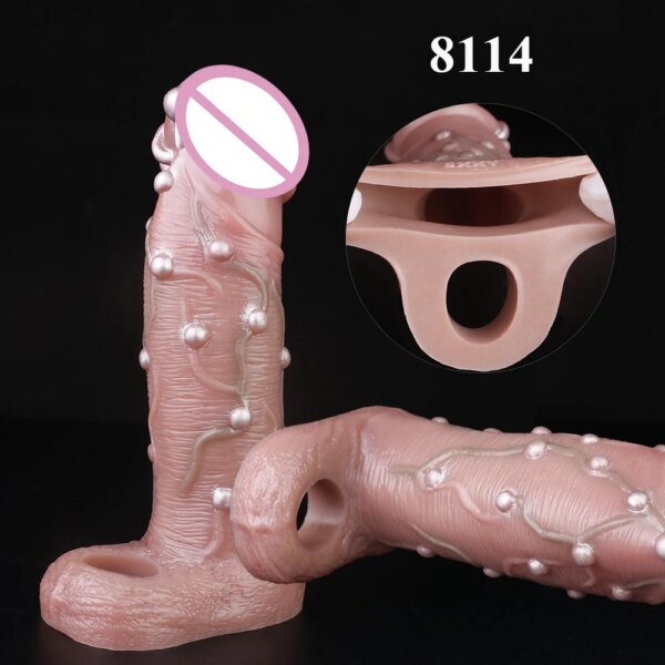 Silicone Male Penis Sleeve Extender for Intimacy and Confidence