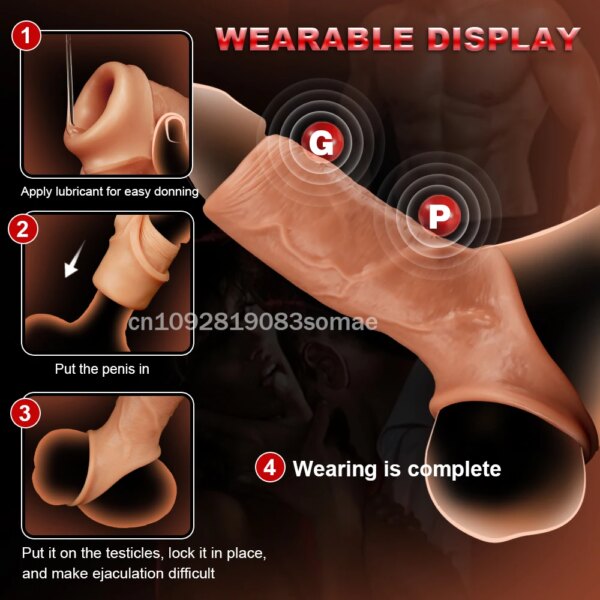 Silicone Male Penis Sleeve Extender for Intimacy and Confidence