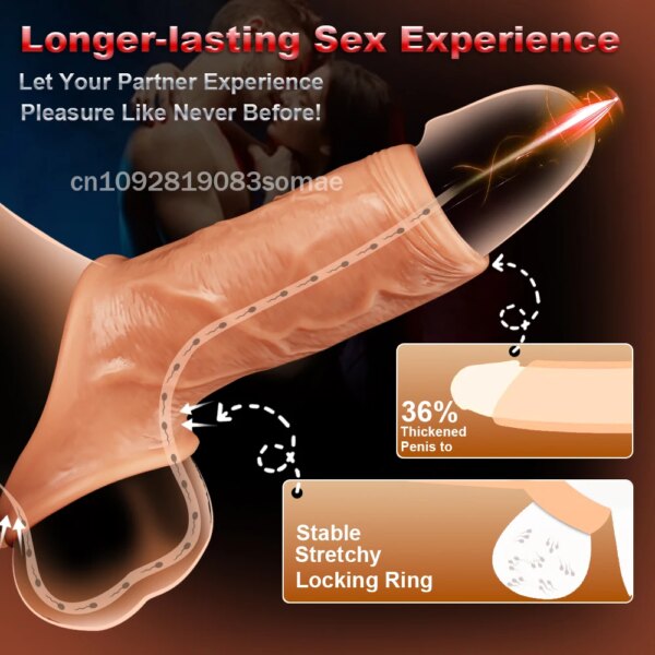 Silicone Male Penis Sleeve Extender for Intimacy and Confidence