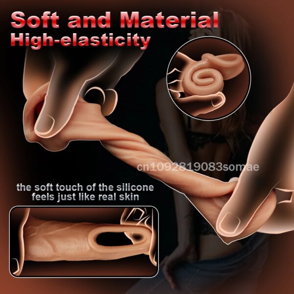 Silicone Male Penis Sleeve Extender for Intimacy and Confidence