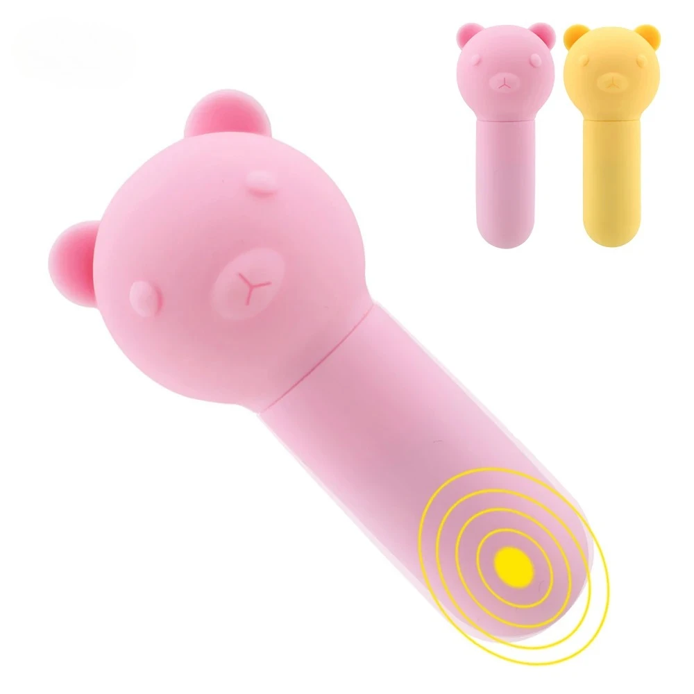 85mm Sexy Bear Vibrator Clitoral and Anal Plug for Women