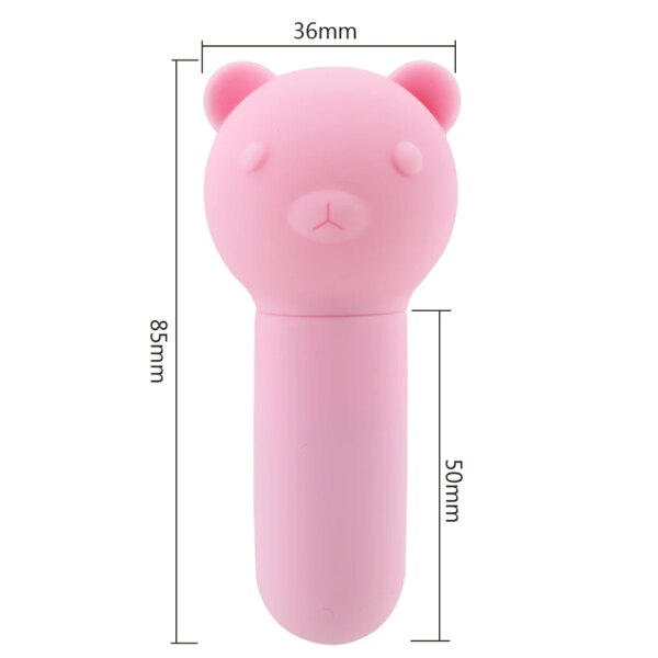 85mm Sexy Bear Vibrator Clitoral and Anal Plug for Women