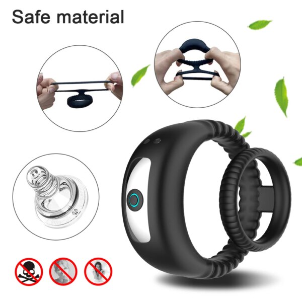 Vibrator Cock Ring Penis Delay for Men and Couples – Adult Sexual Wellness Toy