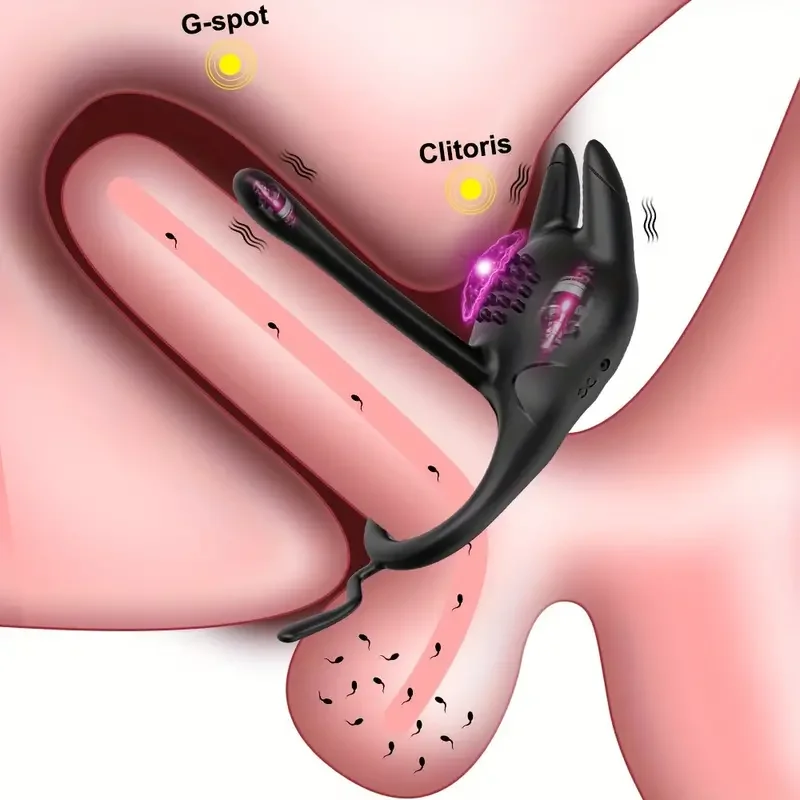 Vibrating Penis Ring for Men – Delay Ejaculation and Clitoral G-Spot Stimulation