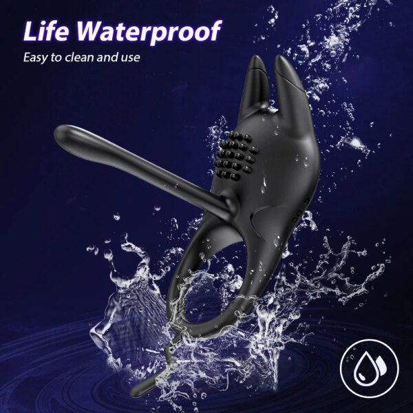 Vibrating Penis Ring for Men – Delay Ejaculation and Clitoral G-Spot Stimulation