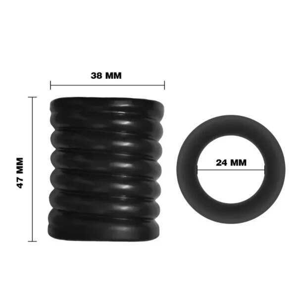 Cock Rings Silicone Ball Stretcher TPE Penis Ring for men – adjustable and safe
