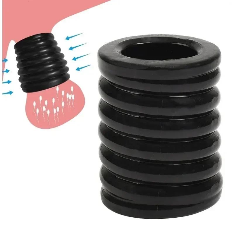 Cock Rings Silicone Ball Stretcher TPE Penis Ring for men – adjustable and safe