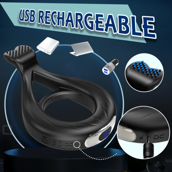 Powerful Vibrator Cock Ring for Men – Penis Ring for Delay Ejaculation and Intimacy