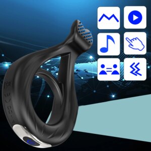 Powerful Vibrator Cock Ring for Men – Penis Ring for Delay Ejaculation and Intimacy