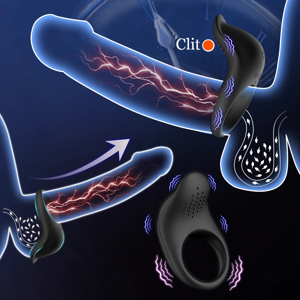 APP Control Vibrating Penis Ring for men, couples’ pleasure, clitoral and scrotum stimulation