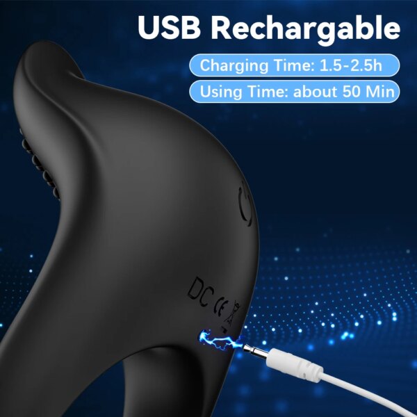 APP Control Vibrating Penis Ring for men, couples’ pleasure, clitoral and scrotum stimulation