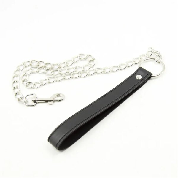 Stainless Steel Lockable Slave Collar and Handcuffs BDSM accessory set