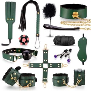 Genuine Leather Bondage Set for Couples – Premium BDSM Kit