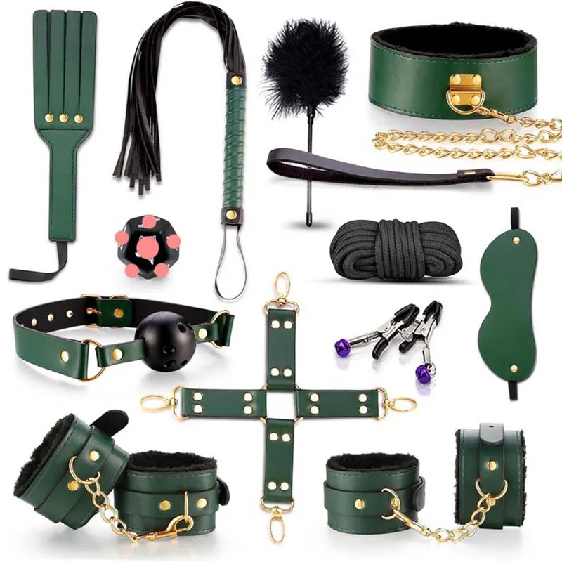 Genuine Leather Bondage Set for Couples – Premium BDSM Kit