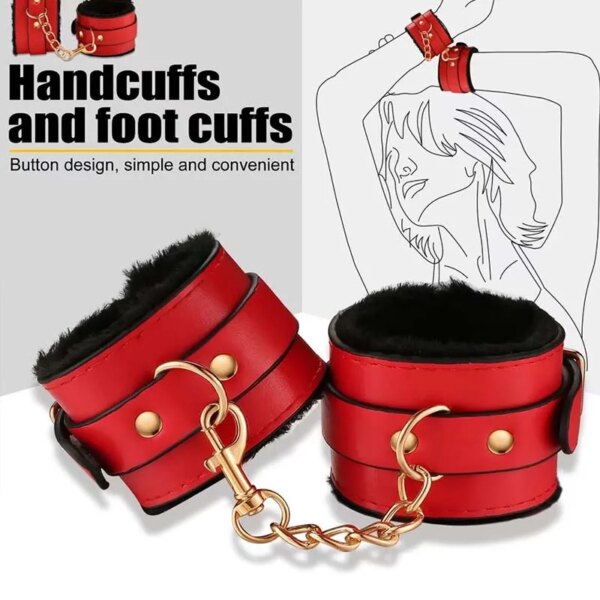 Genuine Leather Bondage Set for Couples – Premium BDSM Kit