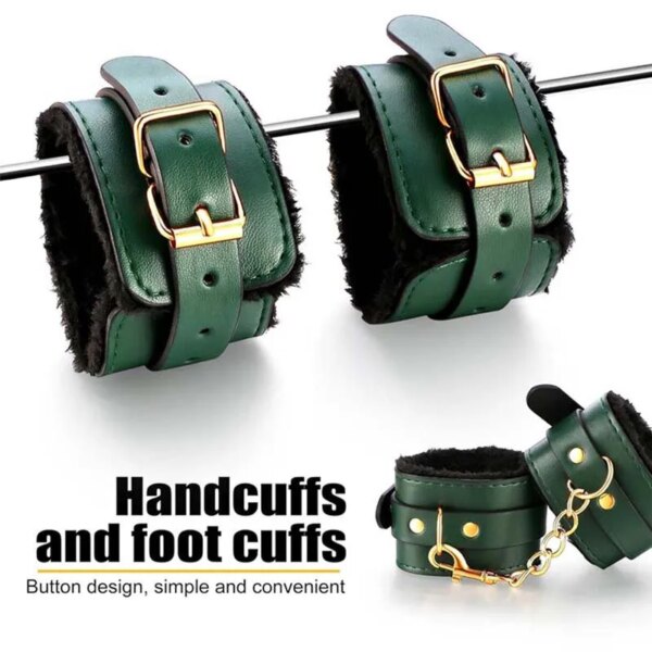 Genuine Leather Bondage Set for Couples – Premium BDSM Kit