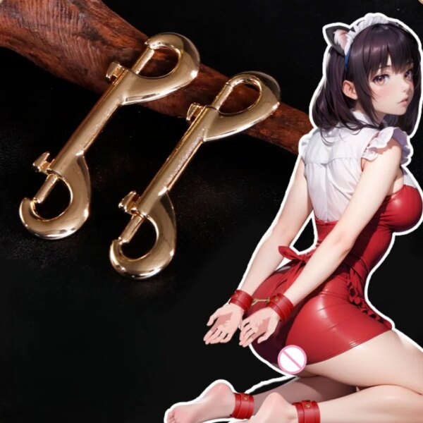 Premium BDSM bondage suit set with leather handcuffs, collar, leash, and whip arranged on a table.