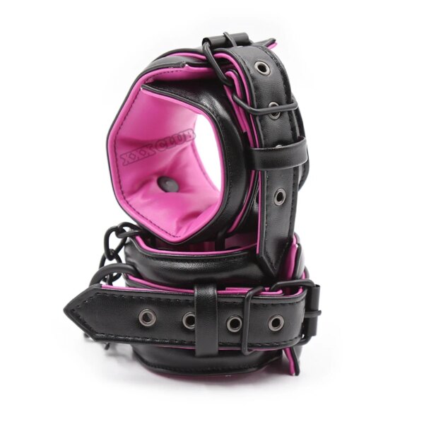 Luxury collar wrist and ankle cuffs bondage set for adult role-play