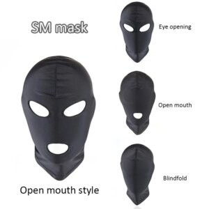 Fetish Harness Head Hood for Bondage Role Play – adjustable bondage restraint
