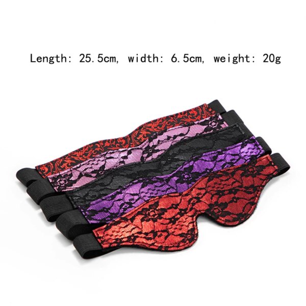 Bondage Lace Eye Mask Blindfold – Elegant BDSM Masquerade Accessory